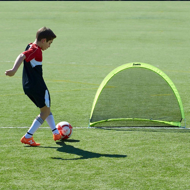 Franklin Sports 4'x3' Blackhawk Pop Up Soccer Goal Set with Carry Bag