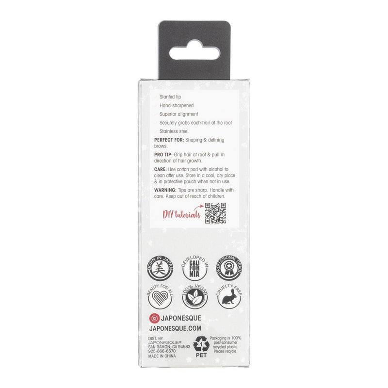 JAPONESQUE Slant Tweezer Midnight