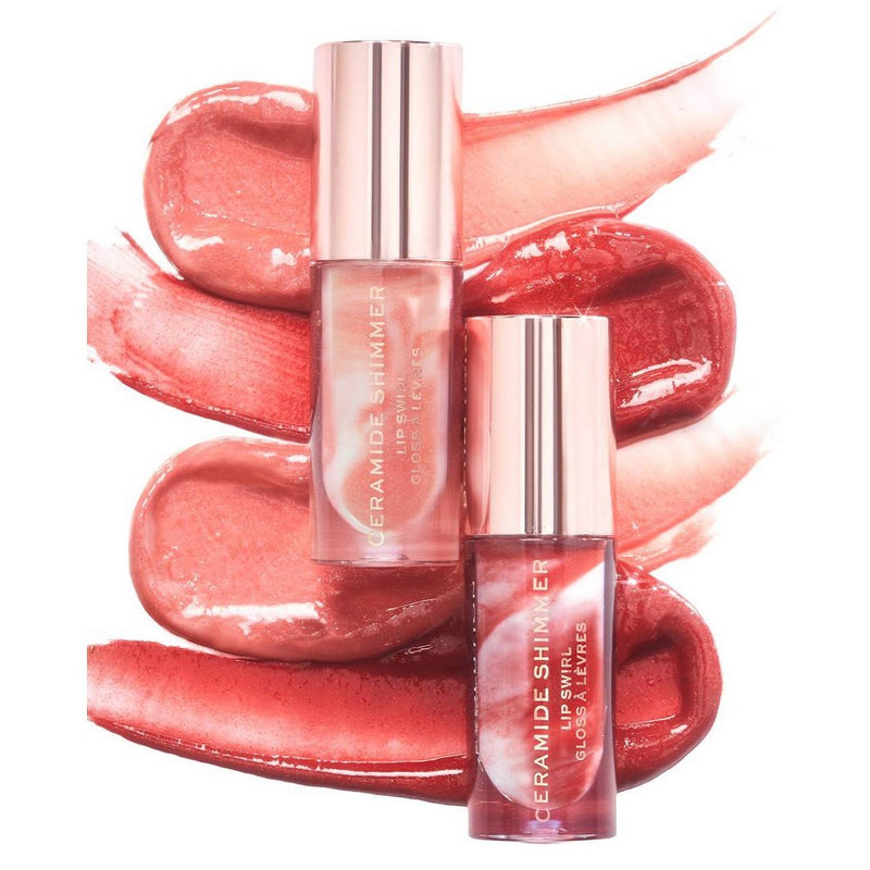 Makeup Revolution Allure Ceramide Shimmer Lip - Swirl Out Out Red - 0.15oz