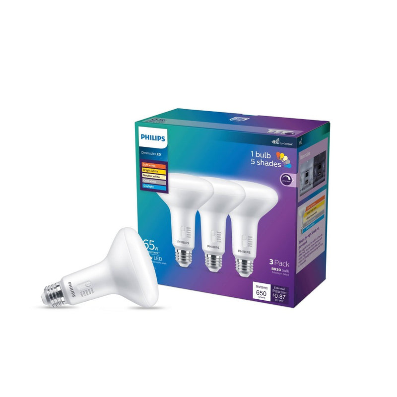 Philips LED Multi-CCT Dip Switch 65W BR30 3P