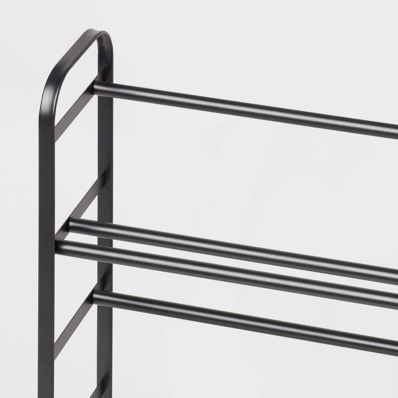 Small Space Metal Shoe Rack Black - Brightroom (LOCAL PICKUP ONLY)