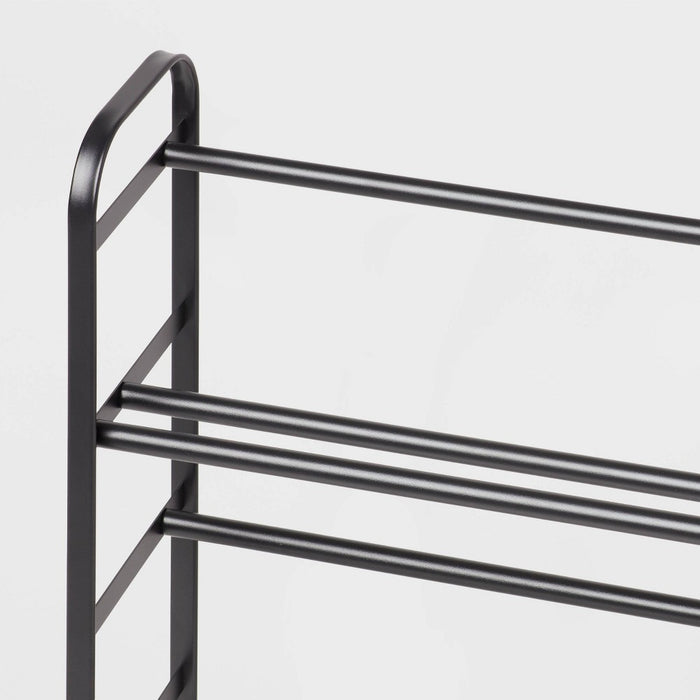 Small Space Metal Shoe Rack Black - Brightroom (LOCAL PICKUP ONLY)
