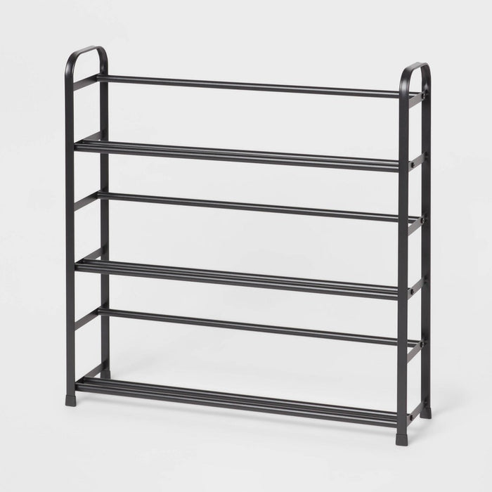 Small Space Metal Shoe Rack Black - Brightroom (LOCAL PICKUP ONLY)