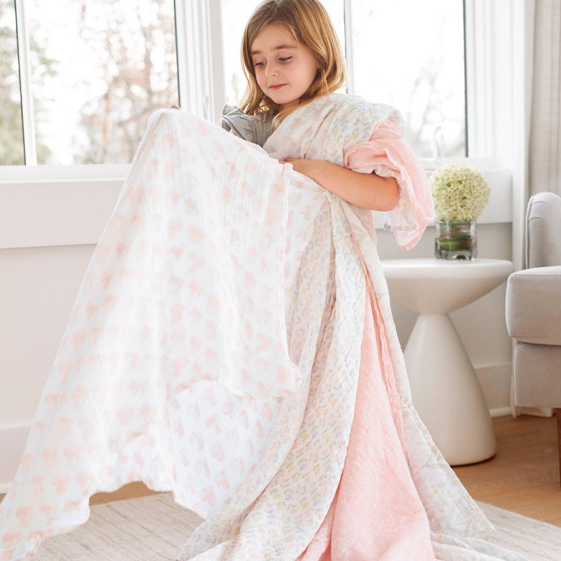 aden + anais Essentials Muslin Swaddle Piece of My Heart - 4pk