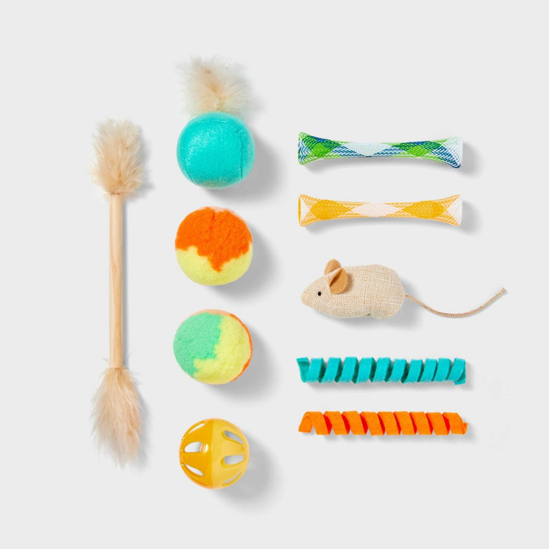 Multi Cat Toy Set - 10pk - Boots & Barkley