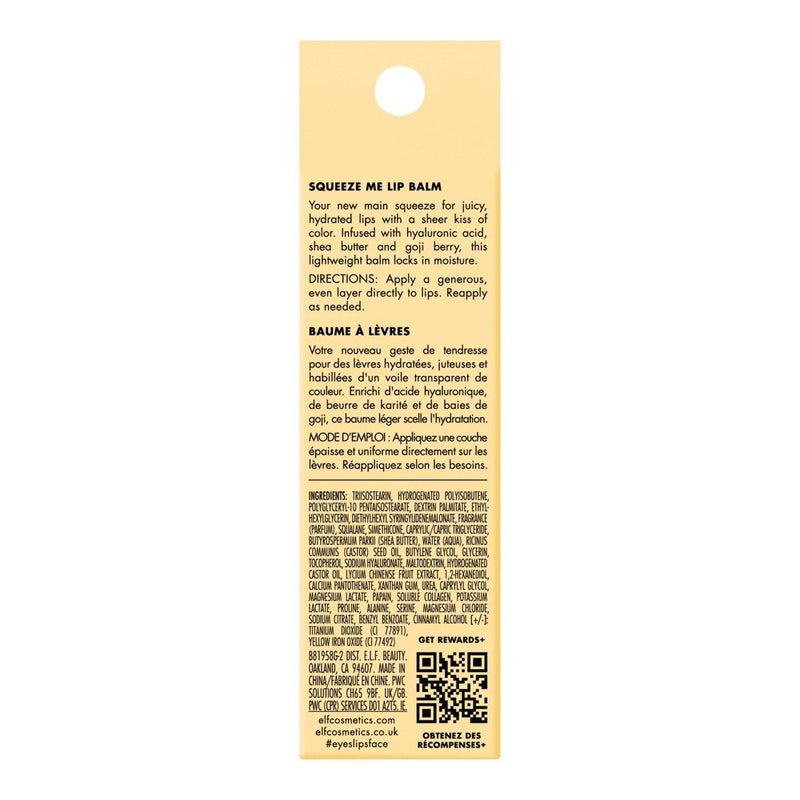 e.l.f. Squeeze Me Lip Balm - Vanilla Frosting - 0.21oz