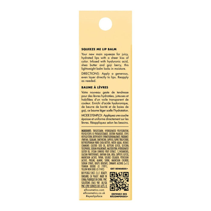 e.l.f. Squeeze Me Lip Balm - Vanilla Frosting - 0.21oz