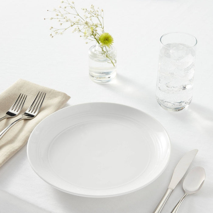 10" Stoneware Westfield Dinner Plate White - Threshold