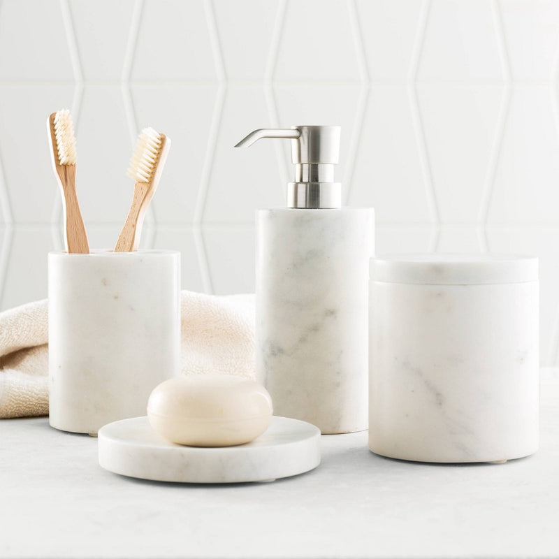 4pc Bath Coordinate Set Marble - Threshold
