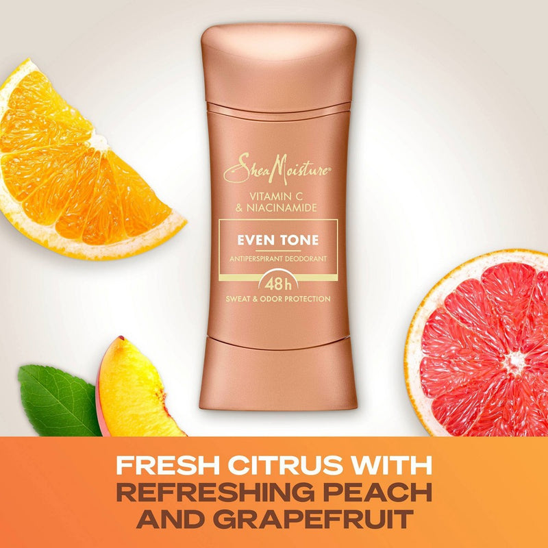 SheaMoisture Even Tone Antiperspirant Deodorant Stick with Vitamin C & Niacinamide - 2.6oz