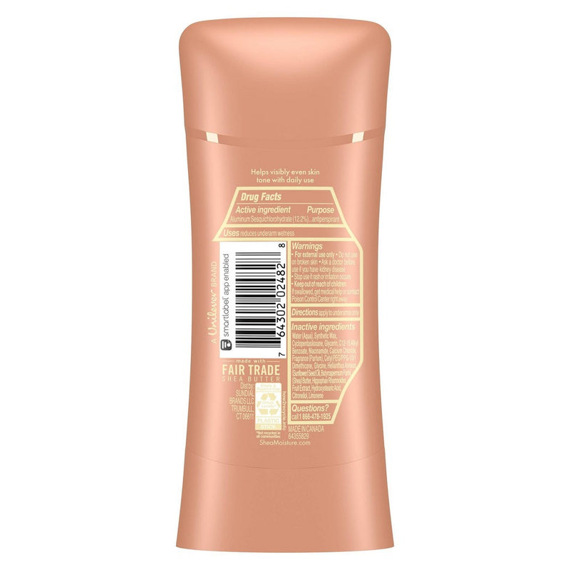 SheaMoisture Even Tone Antiperspirant Deodorant Stick with Vitamin C & Niacinamide - 2.6oz