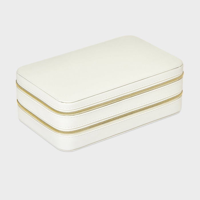 Layered Case Jewelry Organizer - A New Day Cream/Striped