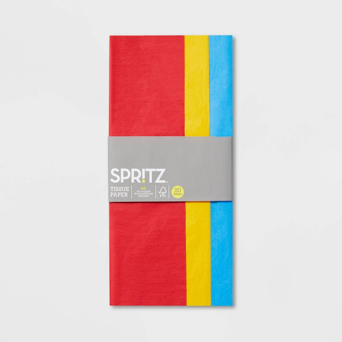20ct Banded Tissue Paper - Spritz