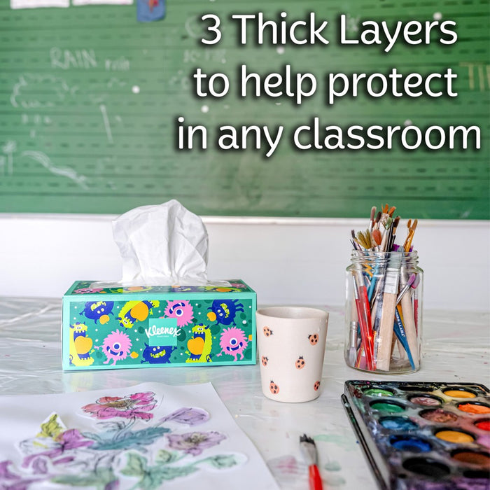 Kleenex Back-To-School Ultra Soft Facial Tissue - 4pk/120ct