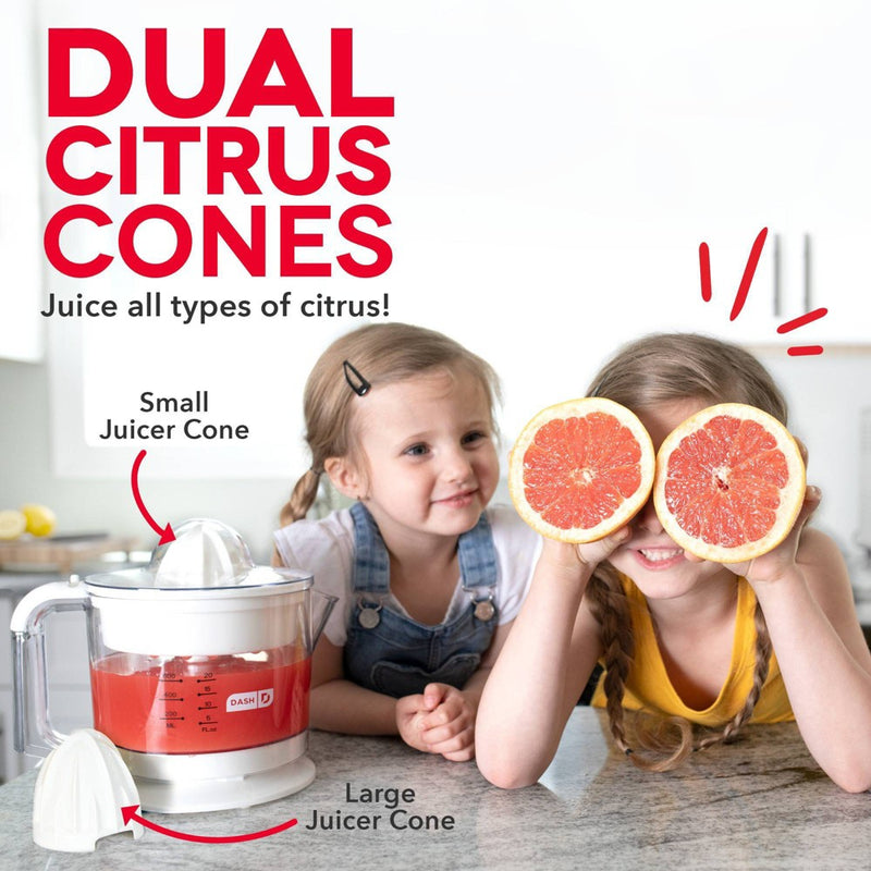 Dash Electric Dual Citrus Juicer - White
