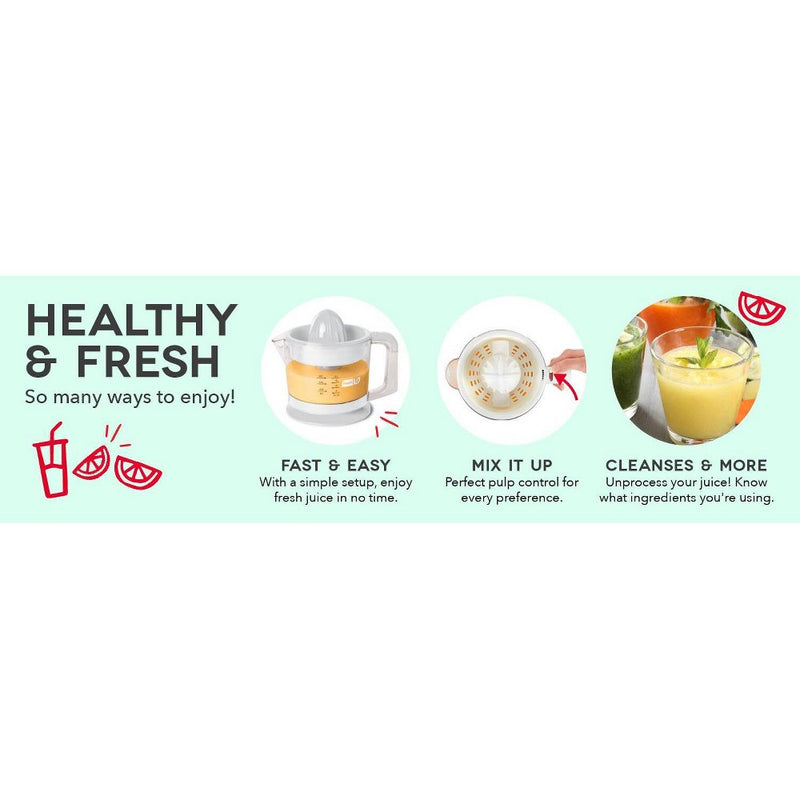 Dash Electric Dual Citrus Juicer - White