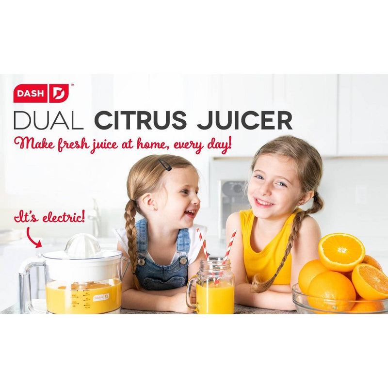 Dash Electric Dual Citrus Juicer - White