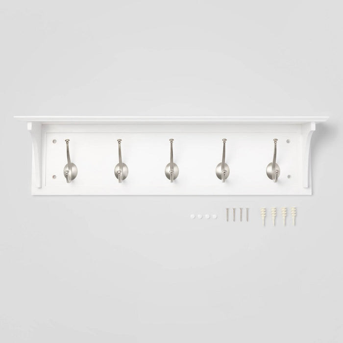 Wood Entryway with Shelf Ivory - Threshold (LOCAL PICKUP ONLY)