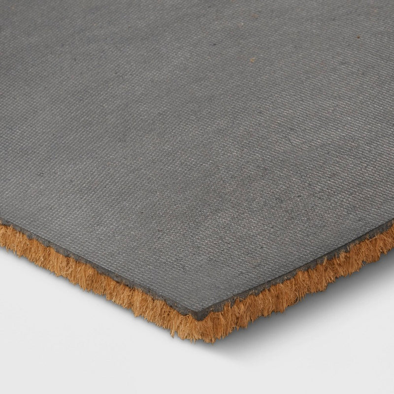 1'6"x2'6" So Happy You're Here Doormat Natural - Threshold (LOCAL PICKUP ONLY)