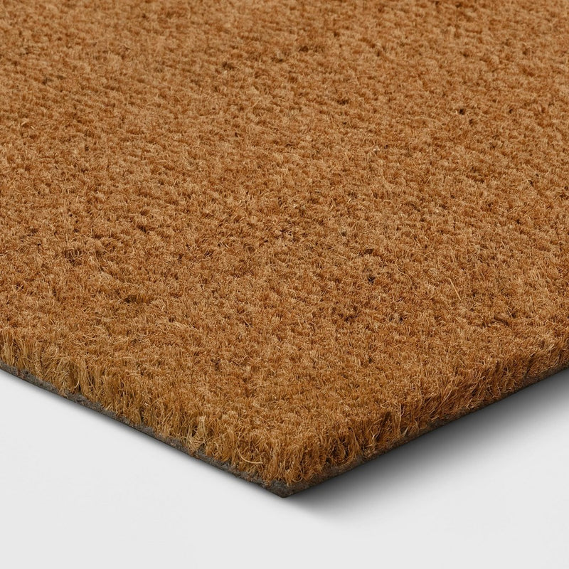 1'6"x2'6" So Happy You're Here Doormat Natural - Threshold (LOCAL PICKUP ONLY)