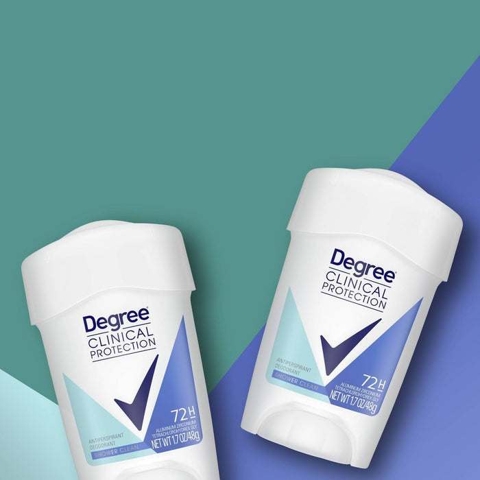 Degree Clinical Protection Shower Clean Antiperspirant & Deodorant Stick - 1.7oz