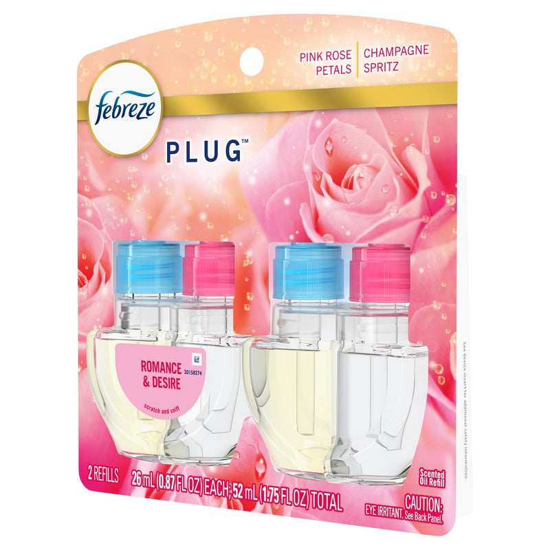 Febreze Plug Dual Refill Air Freshener Romance & Desire - 2ct