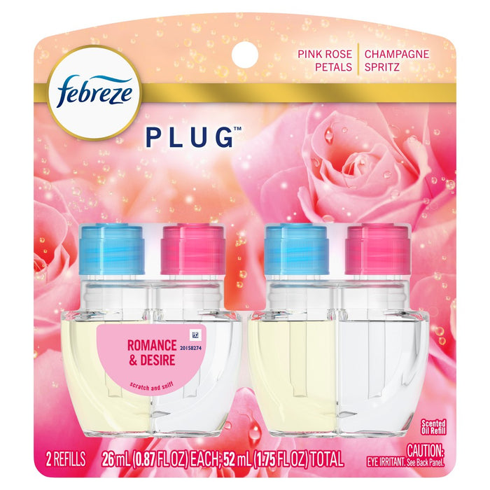 Febreze Plug Dual Refill Air Freshener Romance & Desire - 2ct