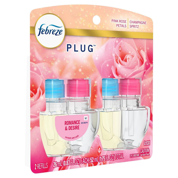 Febreze Plug Dual Refill Air Freshener Romance & Desire - 2ct