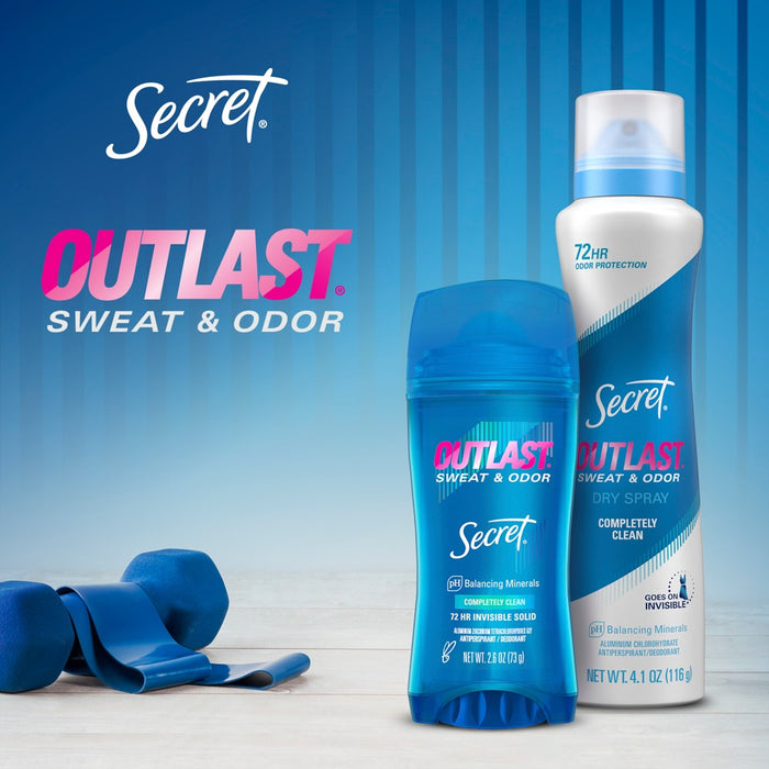 Secret Outlast Dry Spray Antiperspirant Deodorant for Women - 4.1oz