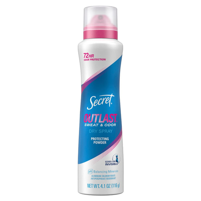 Secret Outlast Dry Spray Antiperspirant Deodorant for Women - 4.1oz