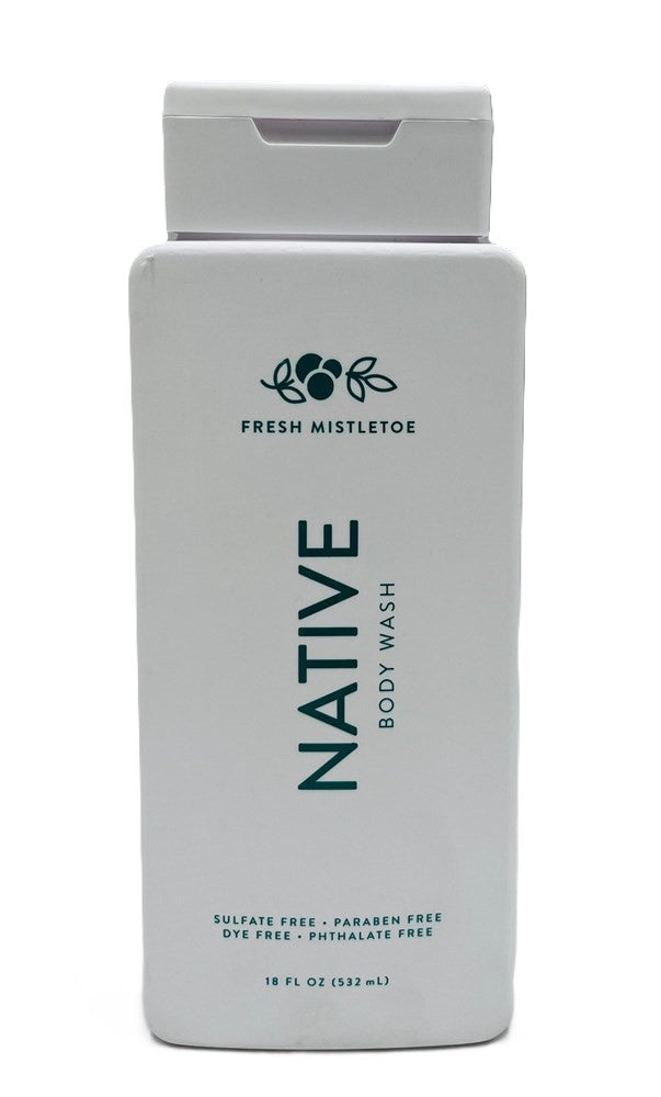 Native Body Wash - Limited Edition - Fresh Mistletoe - Sulfate Free - 18 fl oz