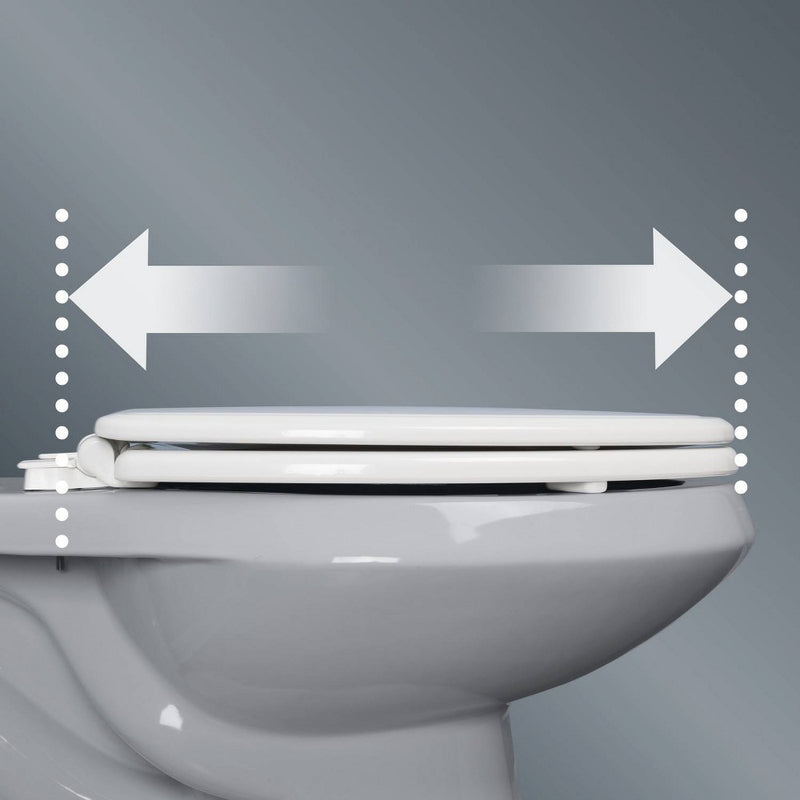Mayfair by Bemis NextStep2 Never Loosens Wood Children's Potty Training Toilet Seat with Easy Clean and Slow Close Hinge - Round - White