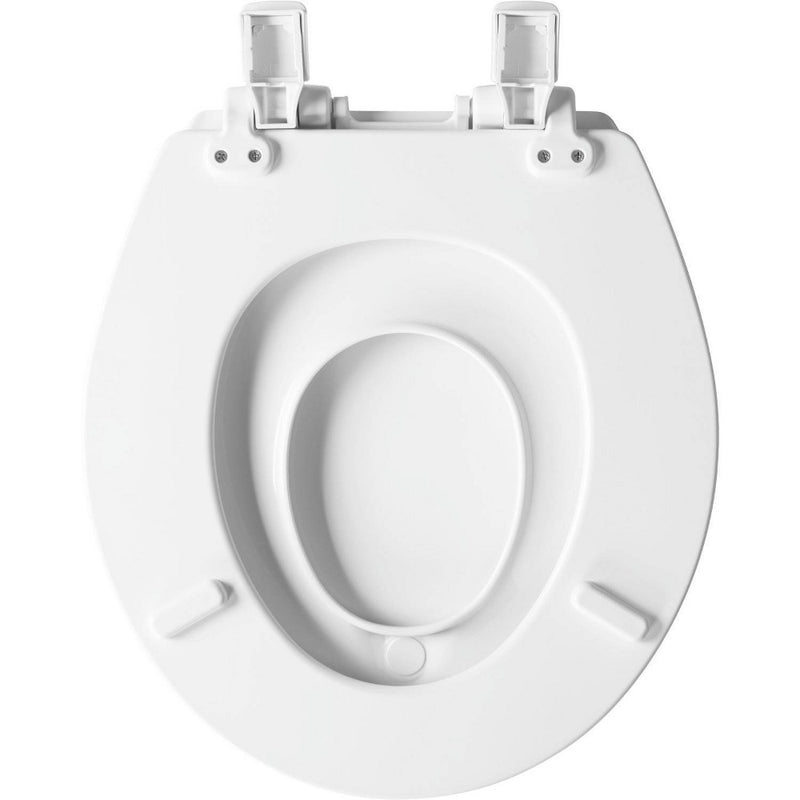 Mayfair by Bemis NextStep2 Never Loosens Wood Children's Potty Training Toilet Seat with Easy Clean and Slow Close Hinge - Round - White