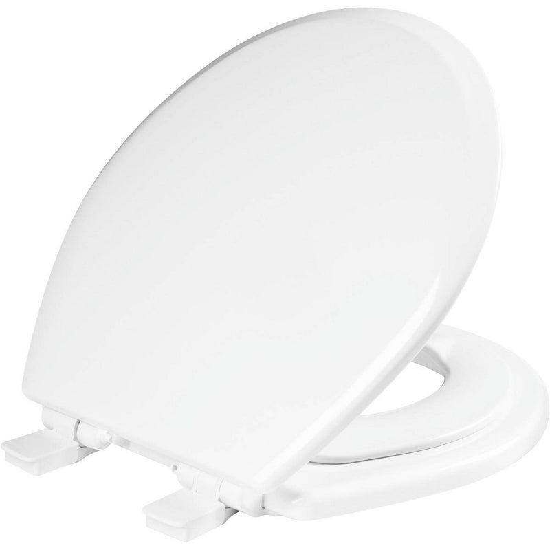 Mayfair by Bemis NextStep2 Never Loosens Wood Children's Potty Training Toilet Seat with Easy Clean and Slow Close Hinge - Round - White
