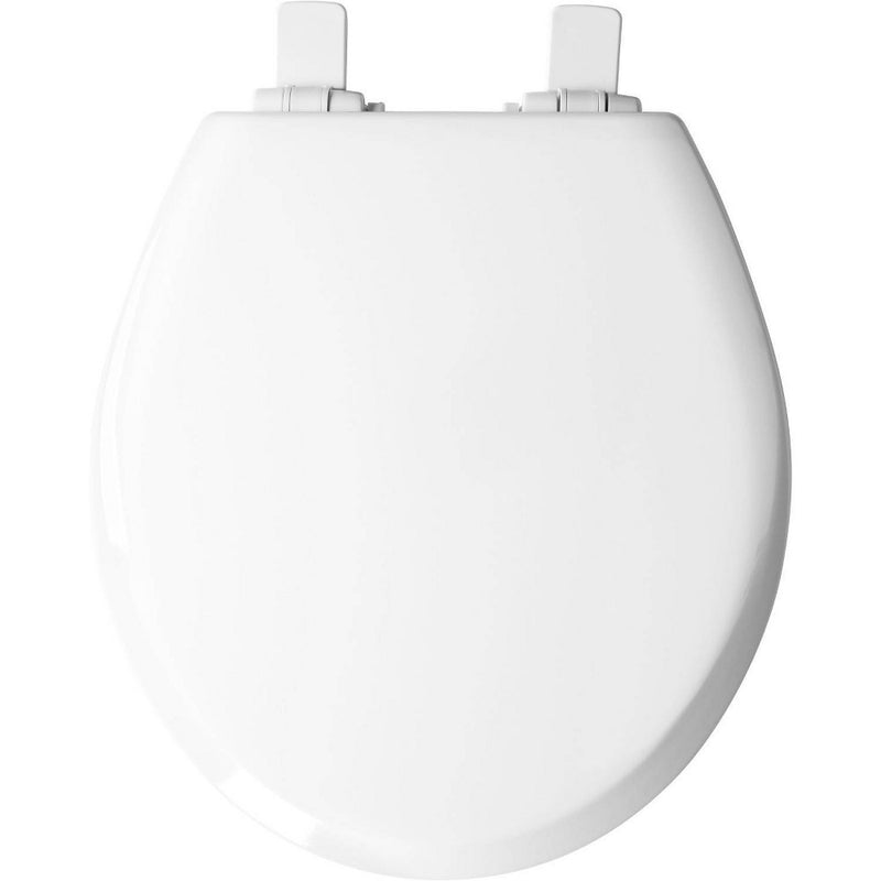 Mayfair by Bemis NextStep2 Never Loosens Wood Children's Potty Training Toilet Seat with Easy Clean and Slow Close Hinge - Round - White