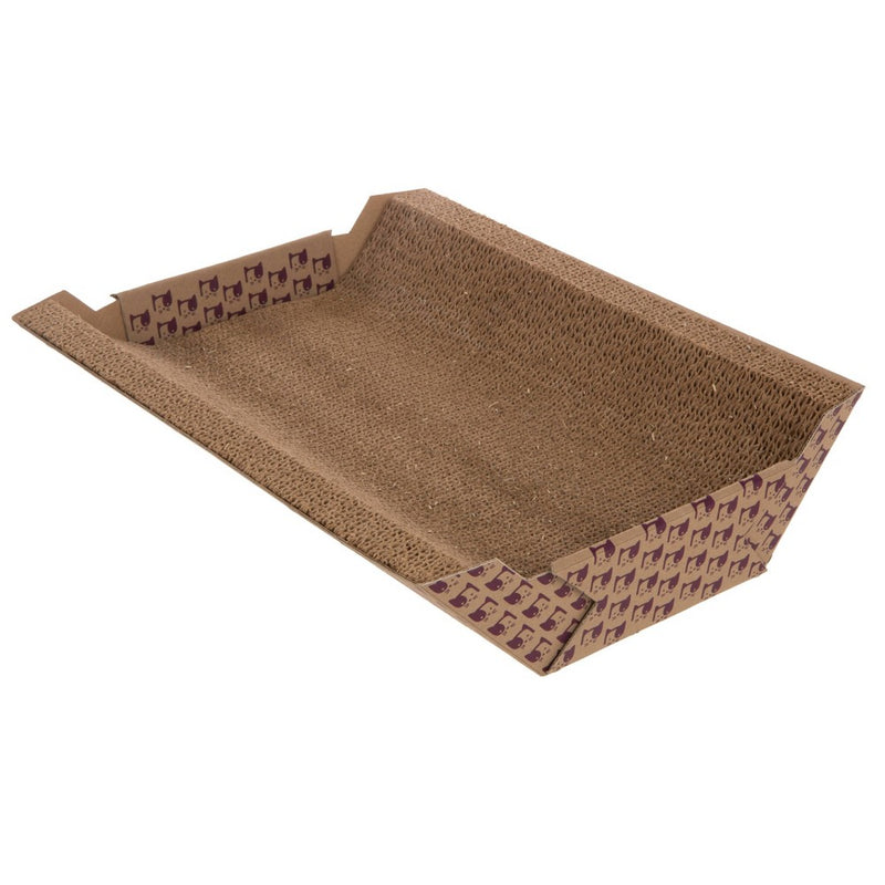 SmartyKat Super Scratcher Chaise Catnip Infused Corrugate Cat Scratcher and Bed