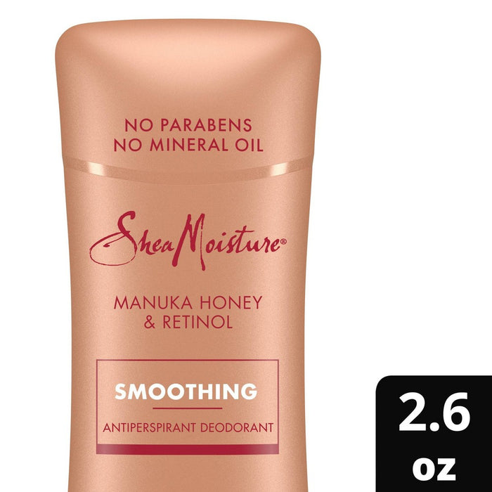 SheaMoisture Smoothing Antiperspirant Deodorant Stick with Manuka Honey & Retinol - 2.6oz