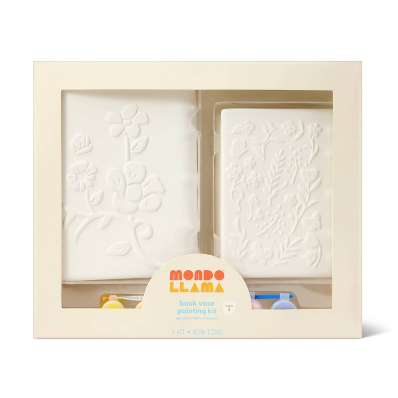 Paint-Your-Own Ceramic Book Vase White- Mondo Llama