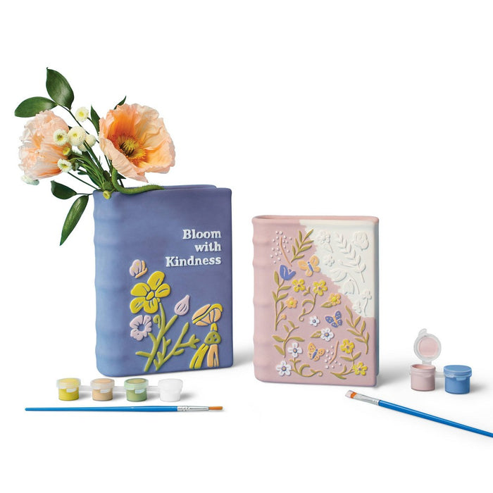 Paint-Your-Own Ceramic Book Vase White- Mondo Llama