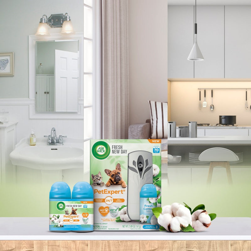 Air Wick Freshmatic Pet Air Freshener Starter Kit - Linen - 5.89oz/2pk