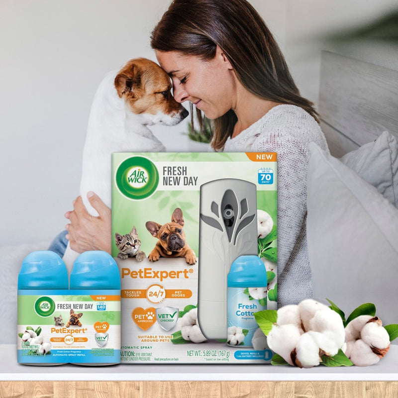 Air Wick Freshmatic Pet Air Freshener Starter Kit - Linen - 5.89oz/2pk