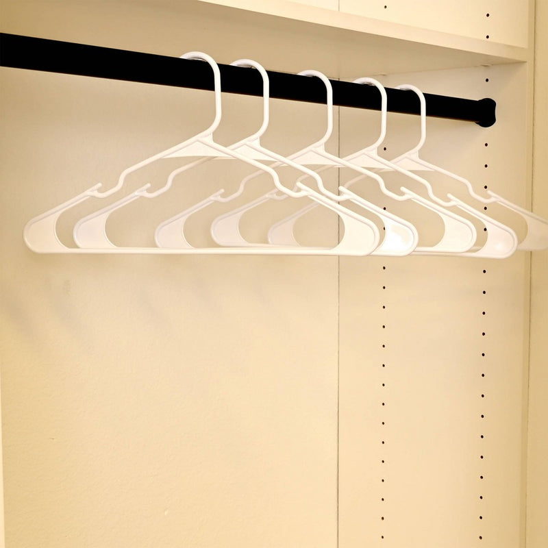 50pk Plastic Hangers White - Room Essentials