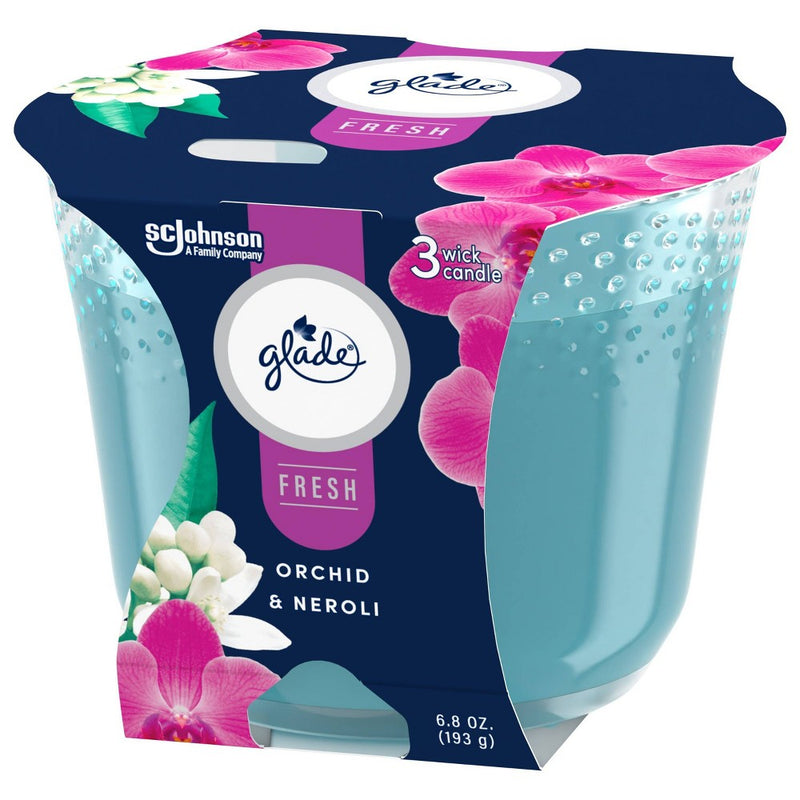 Glade 3 Wick Candle - Orchid & Neroli - 6.8oz