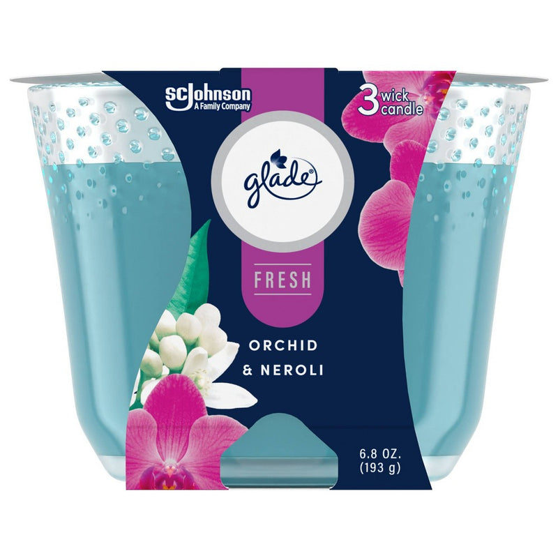 Glade 3 Wick Candle - Orchid & Neroli - 6.8oz