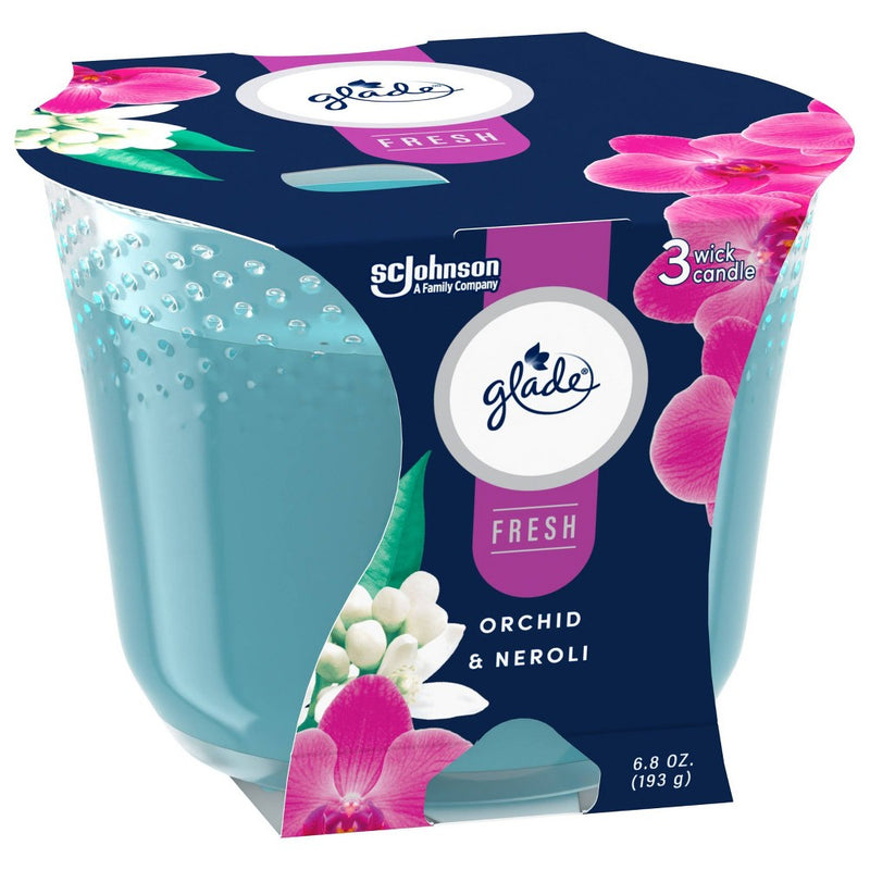 Glade 3 Wick Candle - Orchid & Neroli - 6.8oz