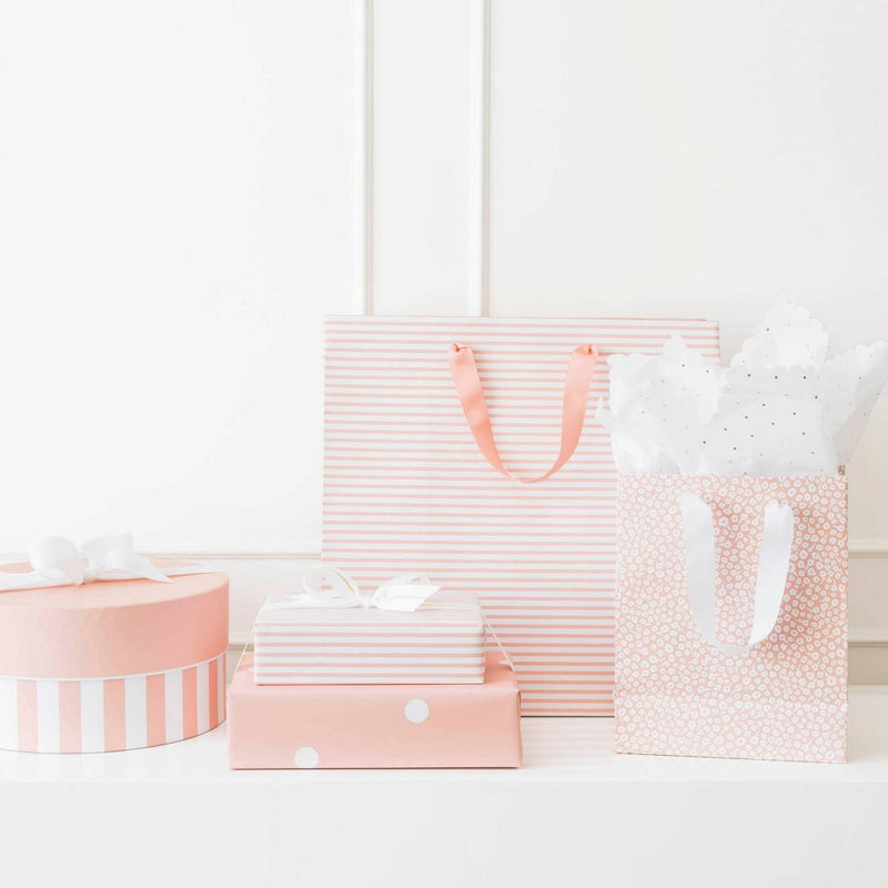 Small Rose Gift Bag Floral White/Rose - Sugar Paper + Target