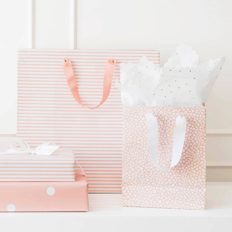 Small Rose Gift Bag Floral White/Rose - Sugar Paper + Target