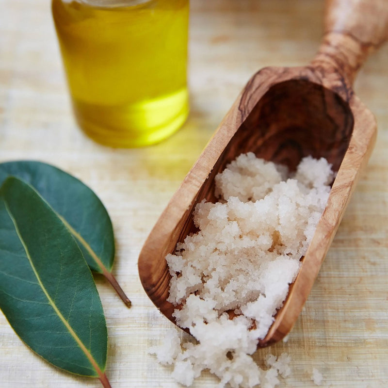 Raw Sugar Daily Micro Salt Scrub Polish Santal + Caffeine - 15oz