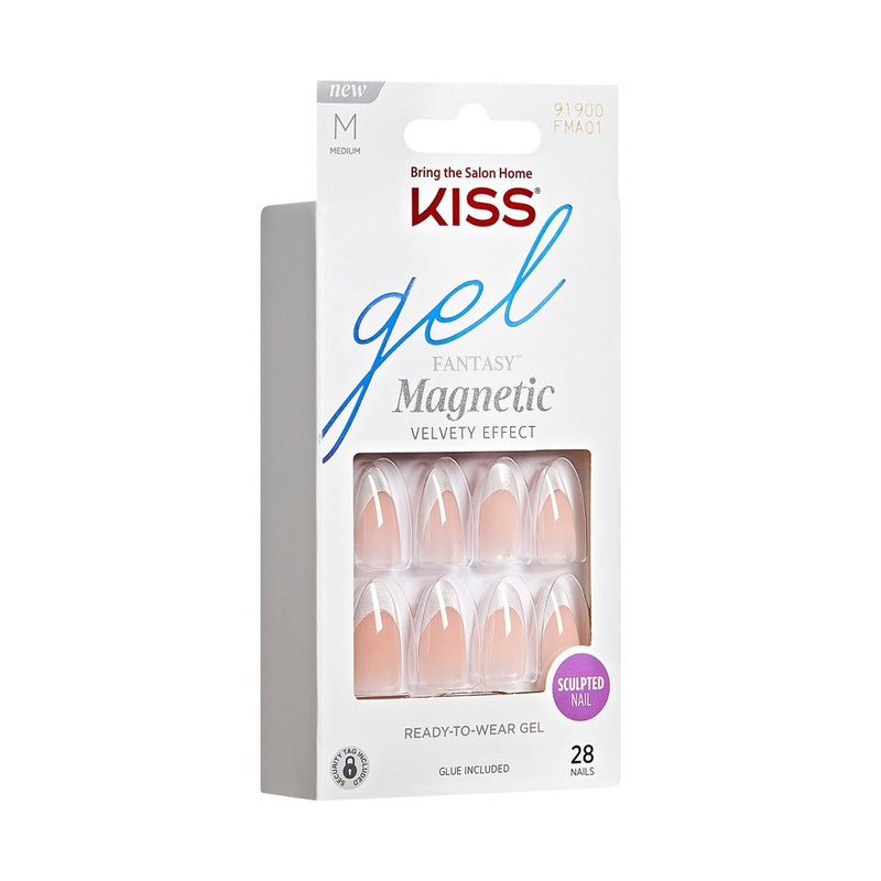 KISS Products Gel Fantasy Magnetic Fake Nails - North Coast - 31ct