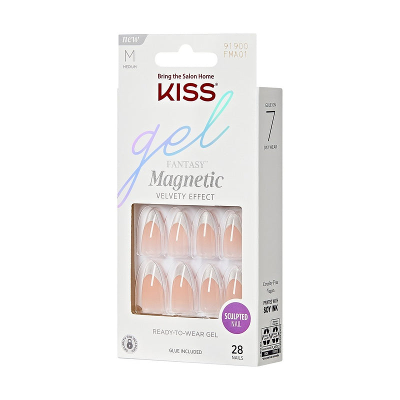 KISS Products Gel Fantasy Magnetic Fake Nails - North Coast - 31ct